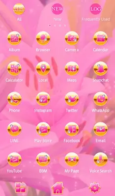 Pink Lilies Theme android App screenshot 2